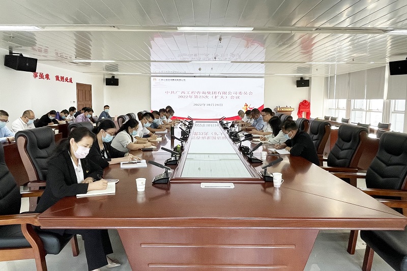 廣西工程咨詢集團(tuán)黨委召開擴(kuò)大會議學(xué)習(xí)貫徹黨的二十大報告和習(xí)近平總書記重要講話精神